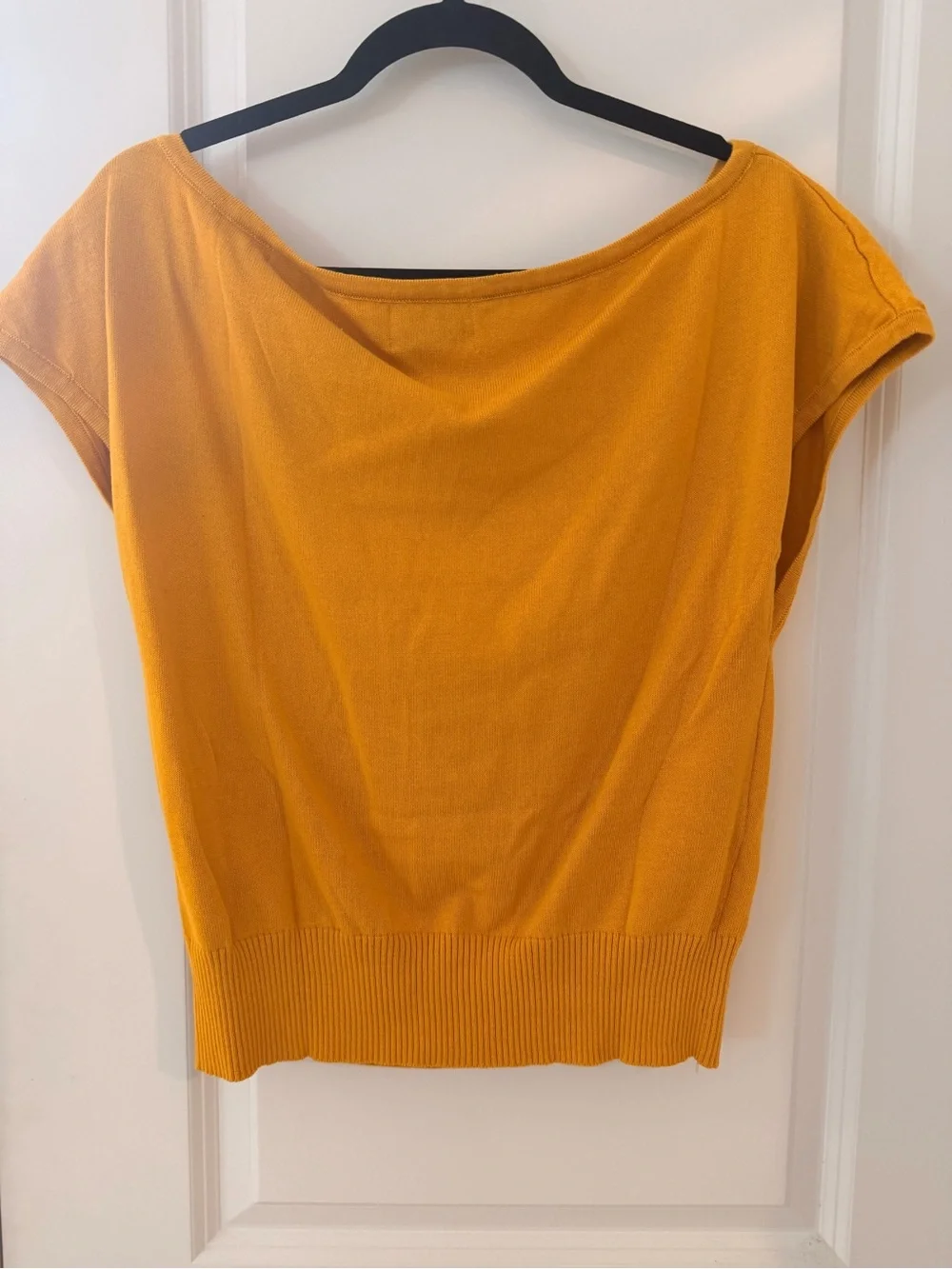 Oxknit Womens Mustard Yellow Fox Print Top-M